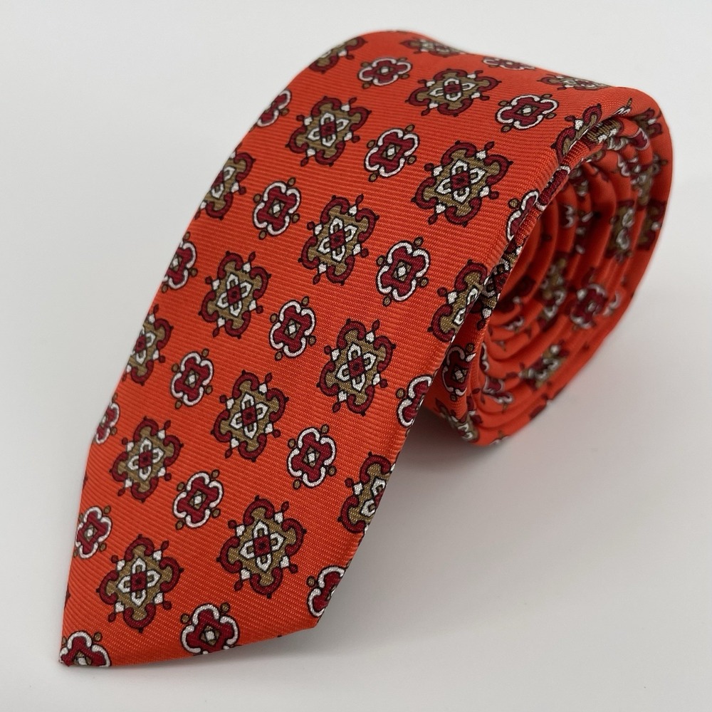 J.Crew Silk Tie Multicolor Geometric Print 42 Inch Crewcuts Boys Sizes 2-7